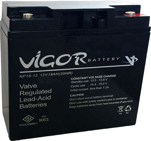 Vigor 12v 18Ah Kuru Akü