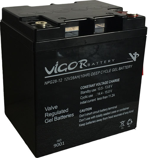 Vigor 12v 28Ah (D) Jel Solar Akü